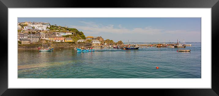 Mevagissey Outer Harbour Framed Mounted Print by Malcolm McHugh