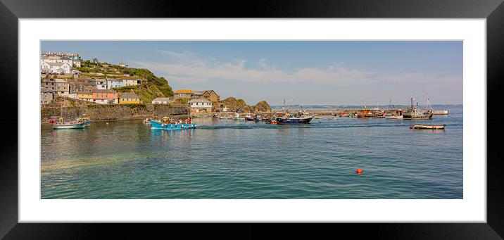 Mevagissey Outer Harbour Framed Mounted Print by Malcolm McHugh