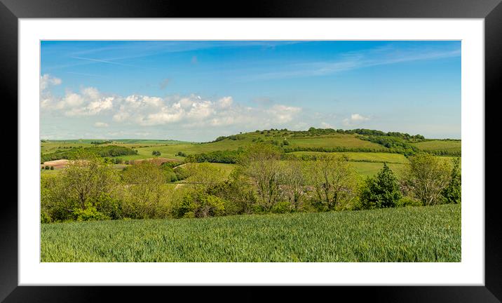 Across the Valley to the Ring Framed Mounted Print by Malcolm McHugh