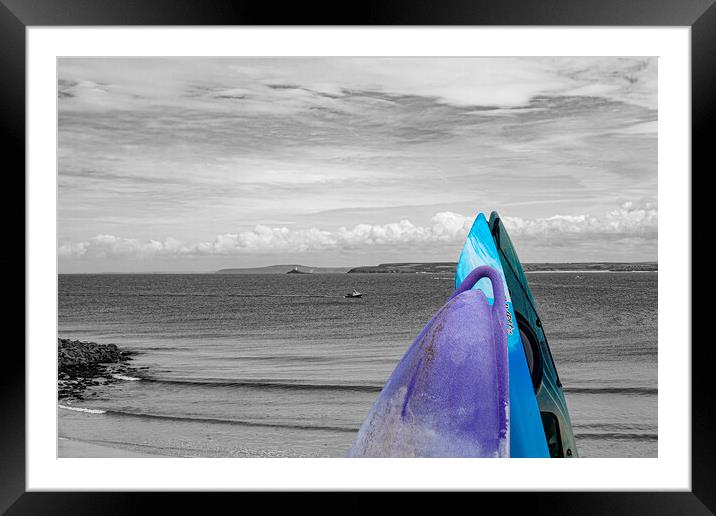 Waiting for the right tide Framed Mounted Print by Malcolm McHugh
