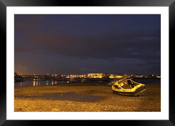 The River Adur at Dusk Framed Mounted Print by Malcolm McHugh