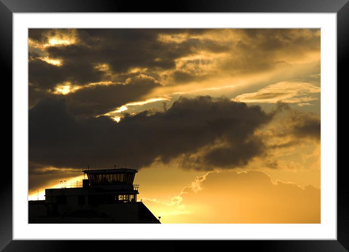 Waiting for the Last Flight Framed Mounted Print by Malcolm McHugh
