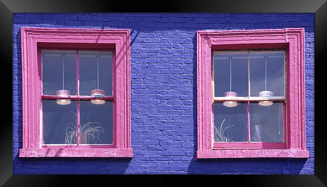 Pink Windows Framed Print by Malcolm McHugh