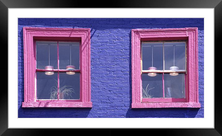 Pink Windows Framed Mounted Print by Malcolm McHugh