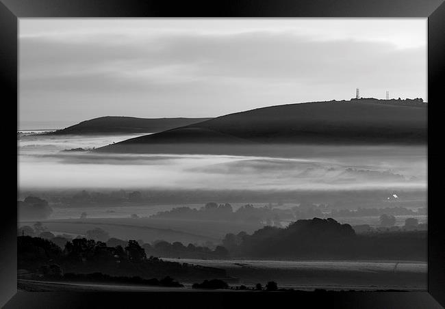 Cold & Misty Morning Framed Print by Malcolm McHugh