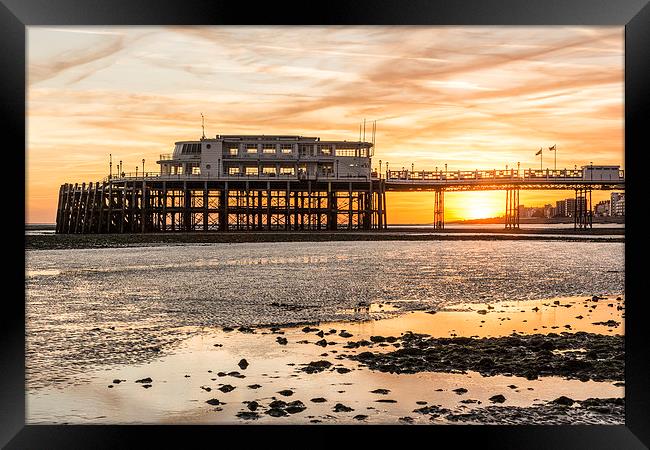 Crawling out to sea Framed Print by Malcolm McHugh