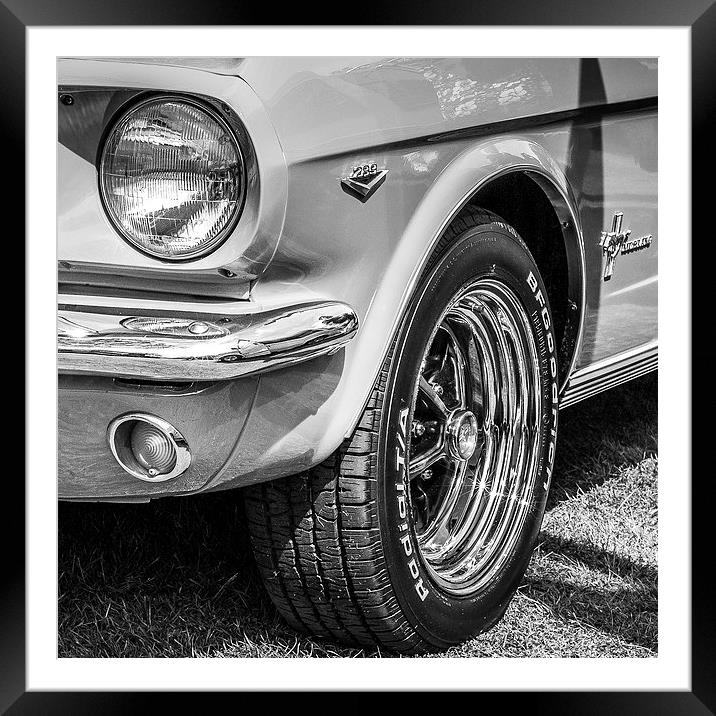 Mustang Sparkle Framed Mounted Print by Malcolm McHugh