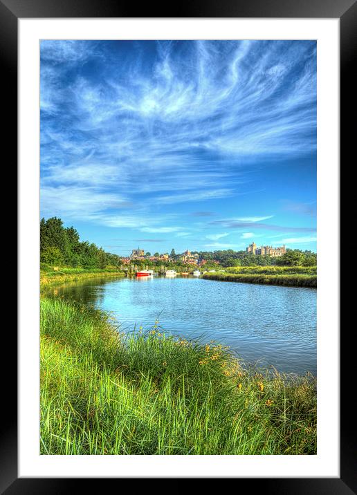 River Arun, Arundel Framed Mounted Print by Malcolm McHugh