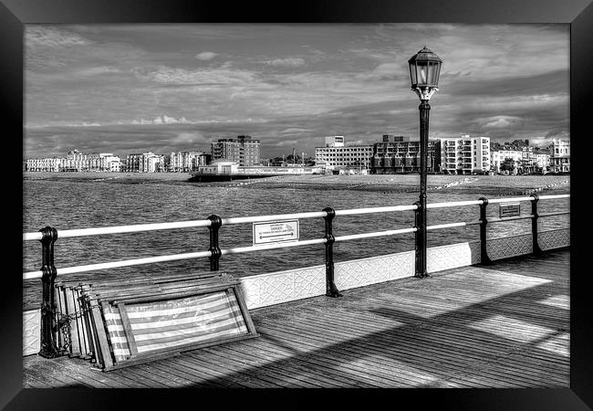 Pier to the Shore Framed Print by Malcolm McHugh