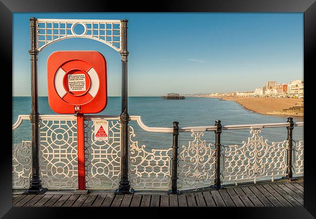 Save the West Pier Framed Print by Malcolm McHugh