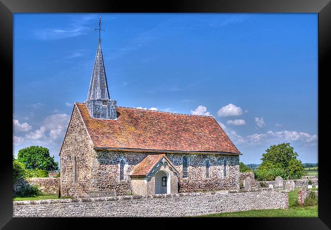 Greatham Church - Sussex Weald Framed Print by Malcolm McHugh