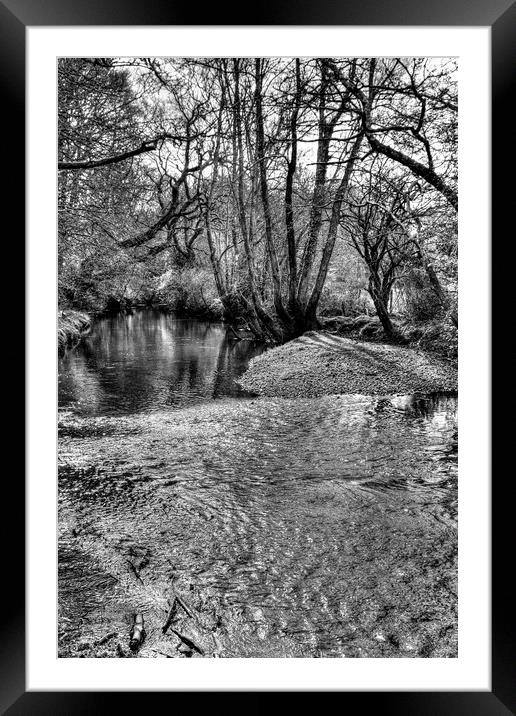 New Forest Ripple Framed Mounted Print by Malcolm McHugh