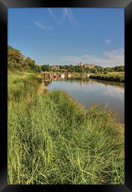 The River Arun - Arundel, West Sussex, southern En Framed Print by Malcolm McHugh
