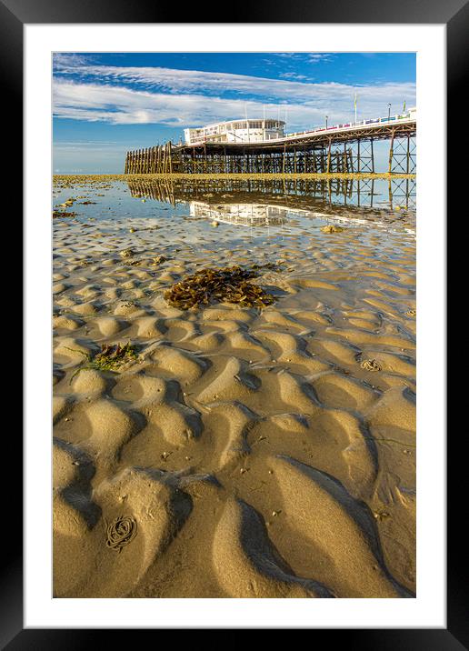 Reflective Low Tide Framed Mounted Print by Malcolm McHugh