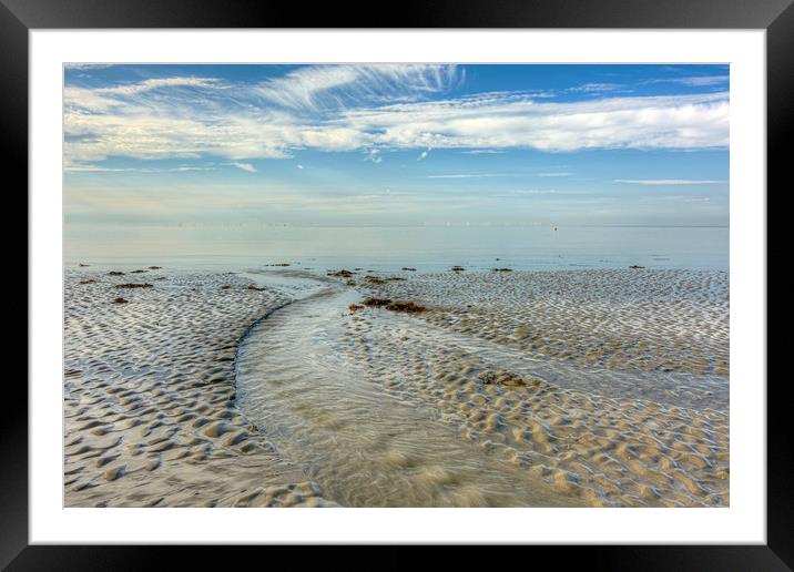 Flowing out to sea Framed Mounted Print by Malcolm McHugh