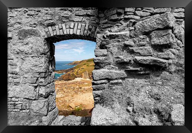 Ruined View Framed Print by Malcolm McHugh