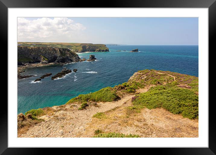 Scenic Clifftop Path Framed Mounted Print by Malcolm McHugh