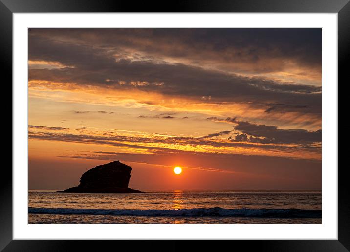 Serenity at Gull Rock Framed Mounted Print by Malcolm McHugh