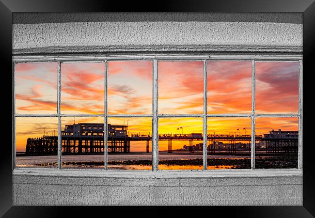 Evening Light behind the Windows Framed Print by Malcolm McHugh
