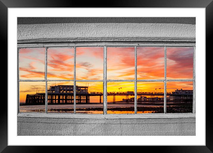 Evening Light behind the Windows Framed Mounted Print by Malcolm McHugh