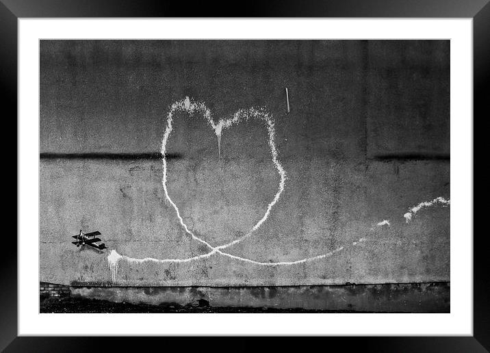 I <3 Graff Framed Mounted Print by Aaron Crowe