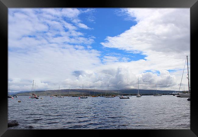 Clouds over Tobermory harbor Framed Print by Christopher Price