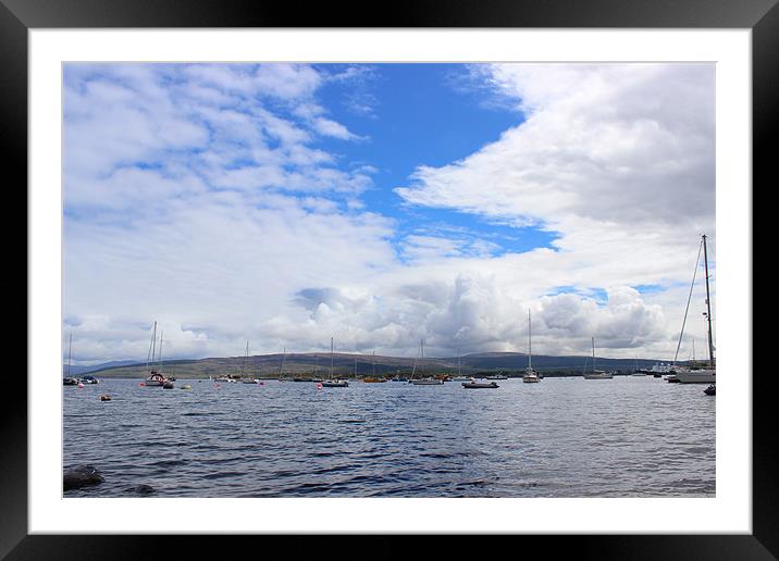 Clouds over Tobermory harbor Framed Mounted Print by Christopher Price