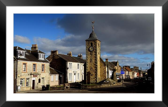 Clackmannan Main Street Framed Mounted Print by Edward Burns