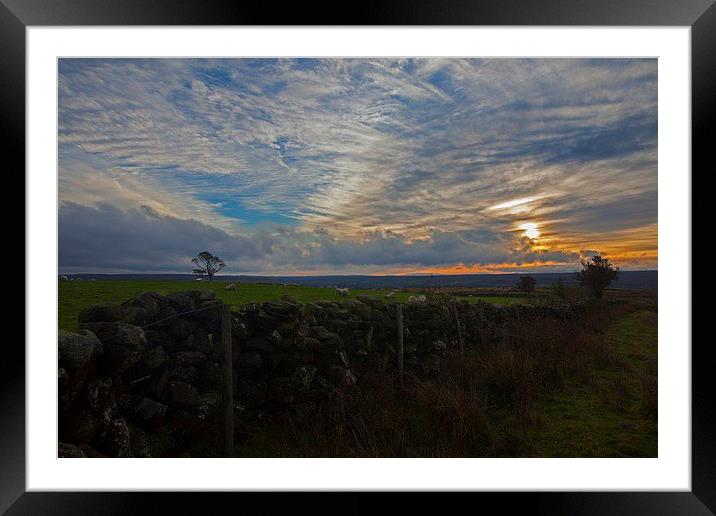  The days end, Gods own country 1 Framed Mounted Print by Stephen Prosser