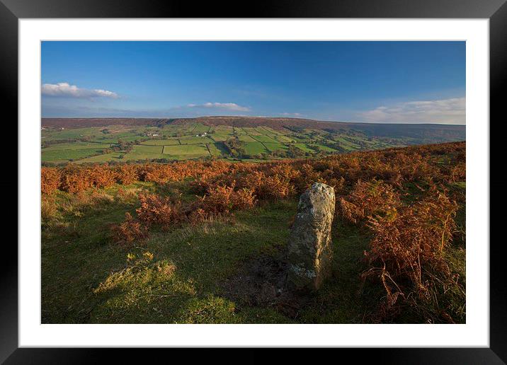  Standing stone. Framed Mounted Print by Stephen Prosser