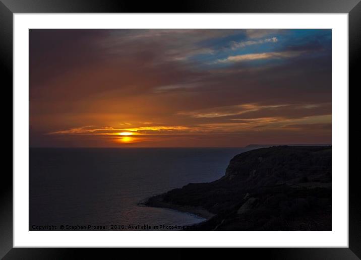 End of day glories Framed Mounted Print by Stephen Prosser