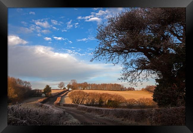 The road to somewhere Framed Print by Stephen Prosser