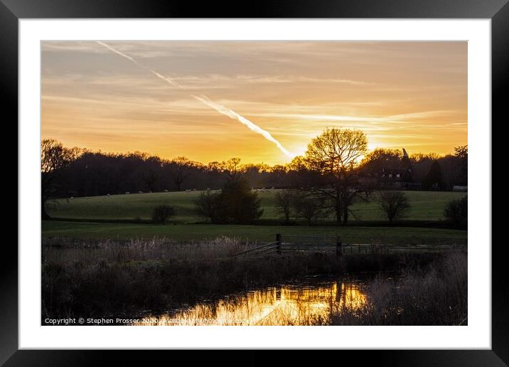 A shaft of light Framed Mounted Print by Stephen Prosser