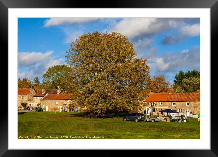 Village green, Hutton le Hole Framed Mounted Print by Stephen Prosser