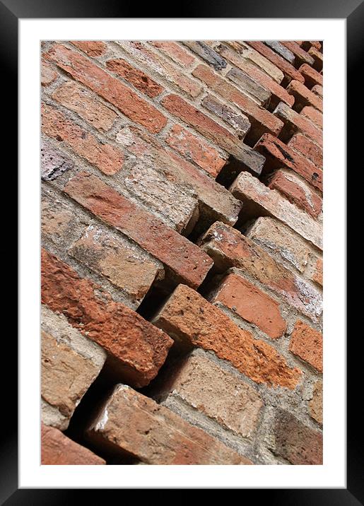 Another Brick in the Wall Framed Mounted Print by Sharon Sims