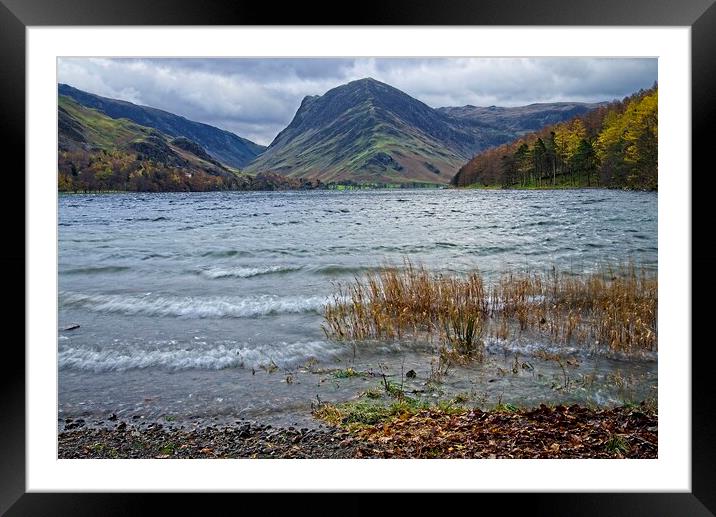 Fleetwith Pike and Buttermere Lake District Framed Mounted Print by Martyn Arnold