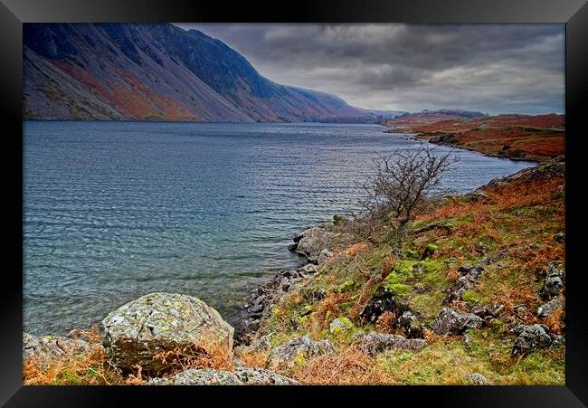 Stormy Skies over Wastwater Lake DIstrict Framed Print by Martyn Arnold