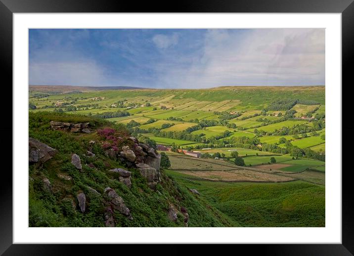 Danby Dale on the North York Moors Framed Mounted Print by Martyn Arnold