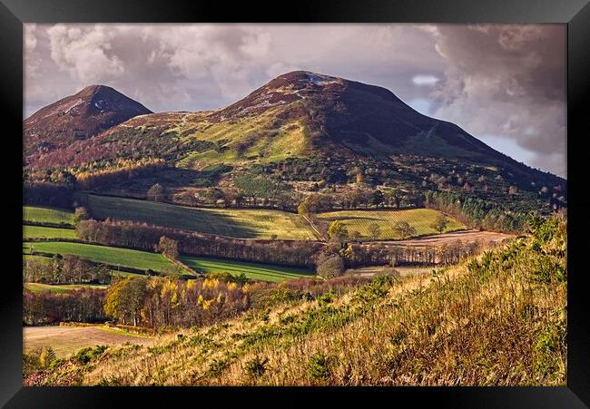 Eildon Hills from Scott's View near Melrose Framed Print by Martyn Arnold