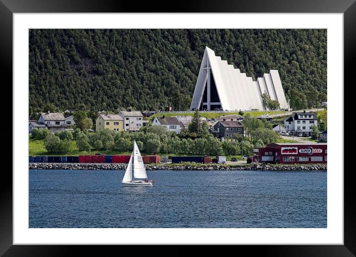 Arctic Cathedral Tromso Norway Framed Mounted Print by Martyn Arnold