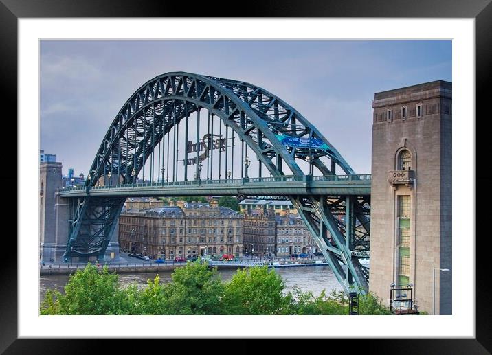 Newcastle Tyne Bridge Framed Mounted Print by Martyn Arnold