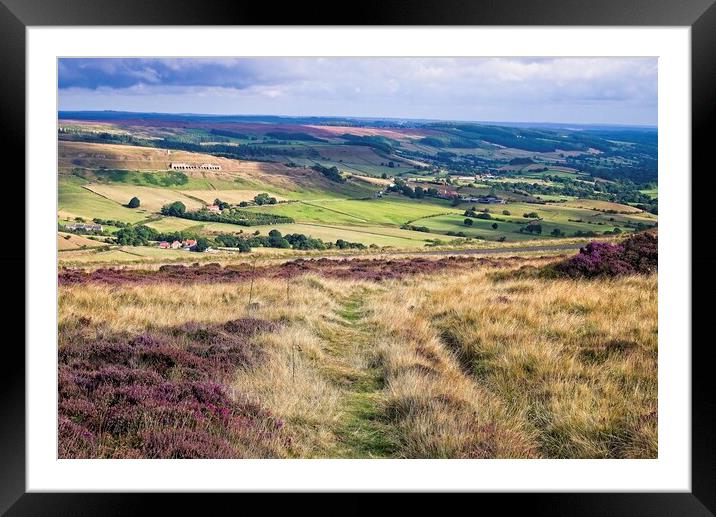 Yorkshire Moorland Landscape Framed Mounted Print by Martyn Arnold
