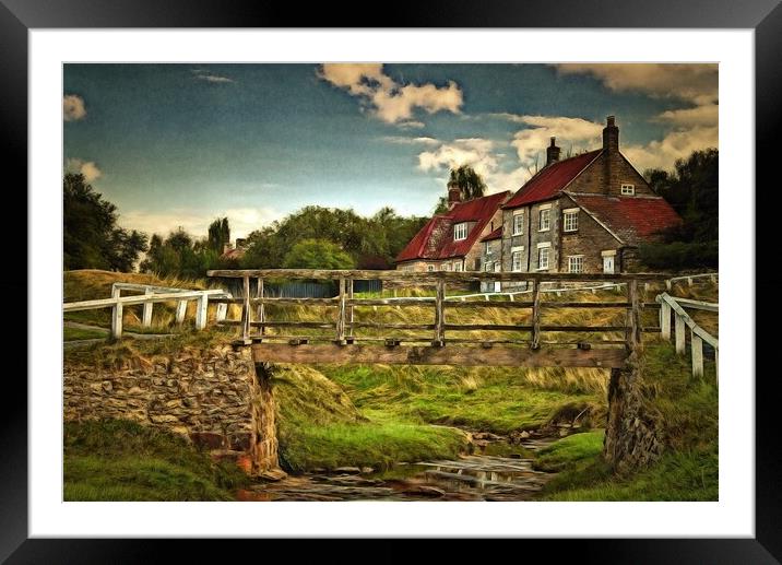 Yorkshire Village - Hutton-le-Hole Framed Mounted Print by Martyn Arnold