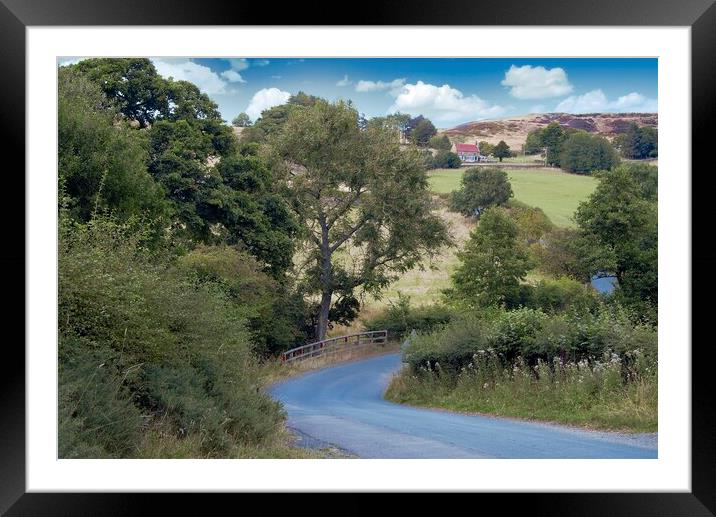 Yorkshire Country Lane Framed Mounted Print by Martyn Arnold