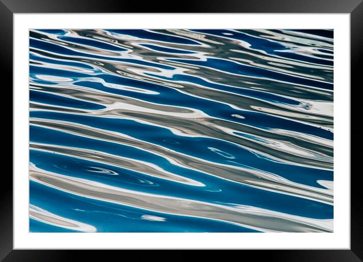 Water - Ripples on the Lake Framed Mounted Print by Martyn Arnold