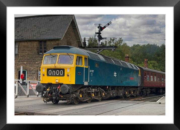 Class 47 Diesel Locomotive ‘NORTH STAR’ Framed Mounted Print by Martyn Arnold
