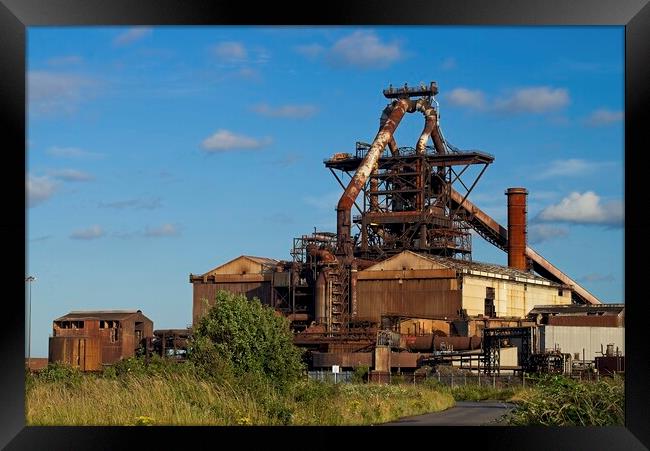 Redcar Steelworks Blast Furnace Framed Print by Martyn Arnold