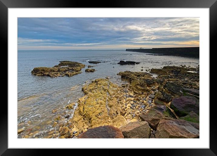 Seascape at Hartlepool Framed Mounted Print by Martyn Arnold