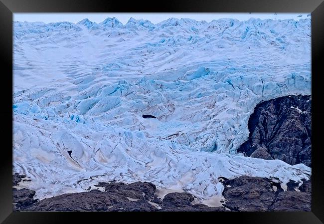 At the Glacier's Edge - Arctic Svalbard Framed Print by Martyn Arnold