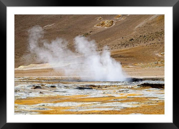 Iceland's Hverir Geothermal Wonder Framed Mounted Print by Martyn Arnold